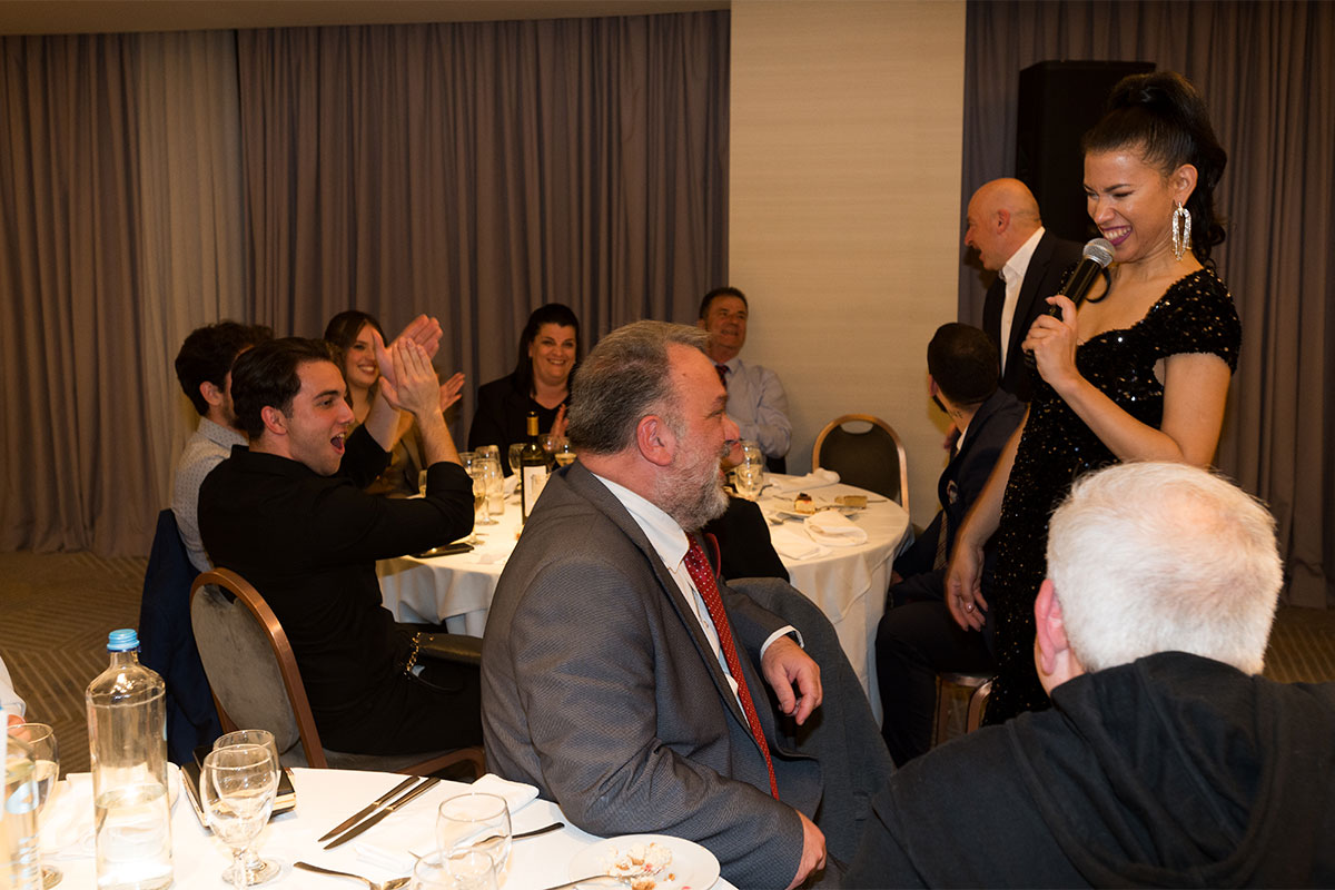 Live performance at the gala